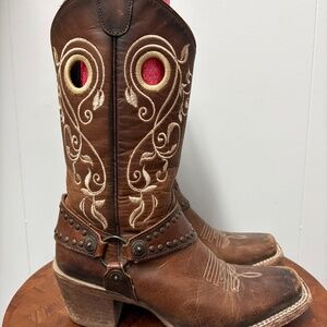 J.B. Dillon Reserve Hazel Embroidered Women's Western Boots BrownLeather Size 8B